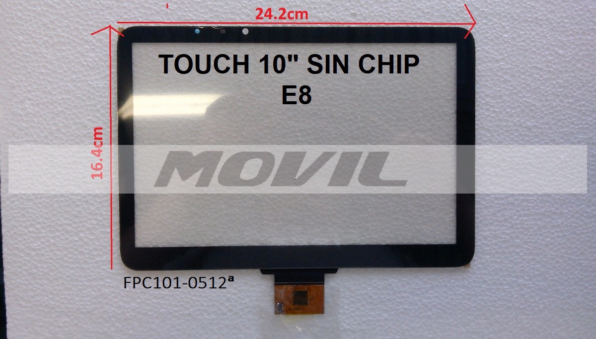 Touch tactil para tablet flex 10 inch  SIN CHIP E8 FPC101-0512